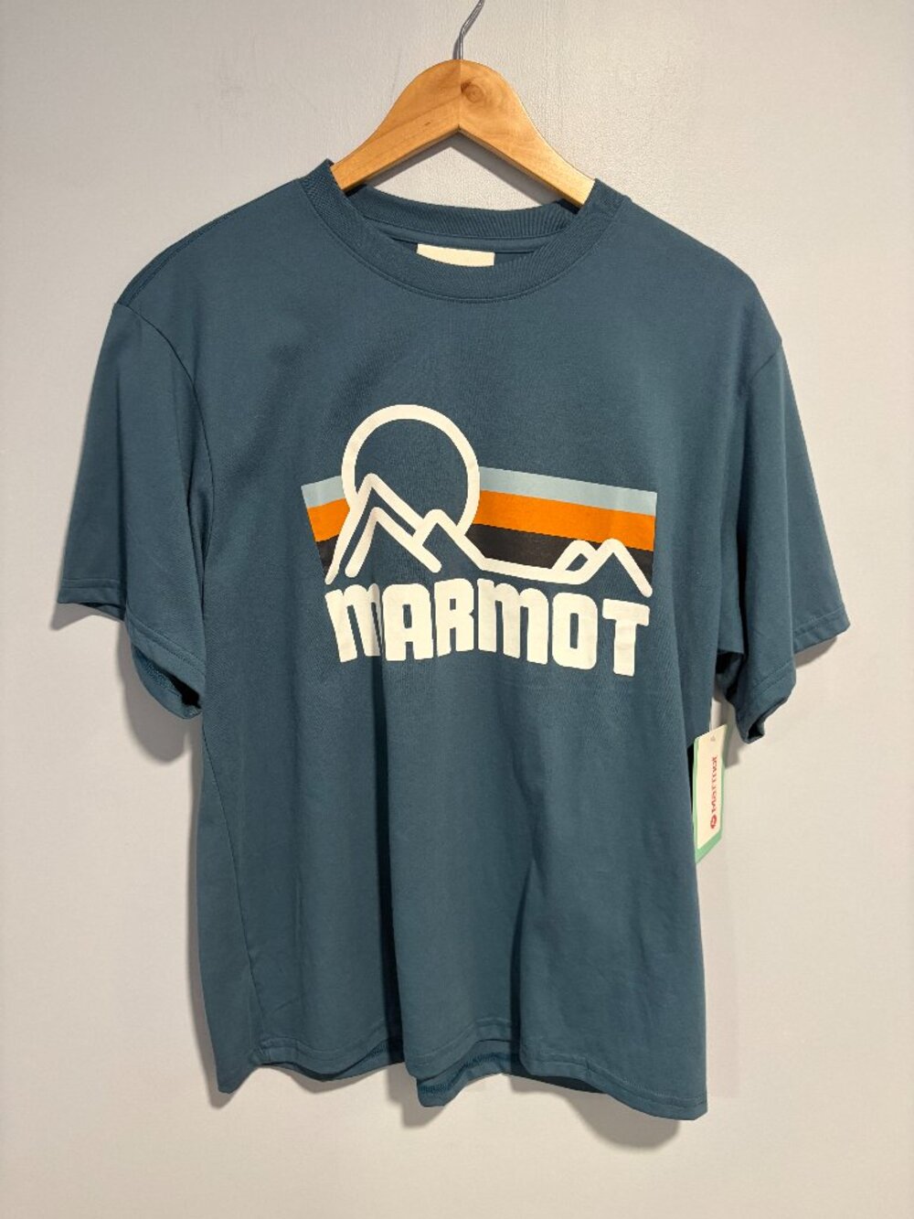Marmot Mens Dusty Coastal Teal Tee